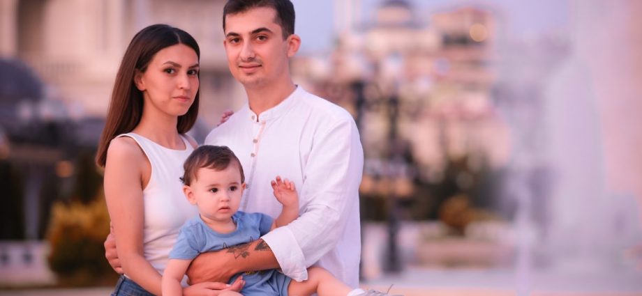 Charming family enjoying a day outdoors in Ankara, capturing delightful emotions.